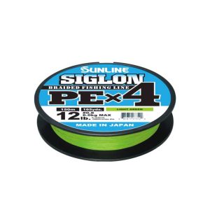 Sunline Siglon Braided Fishing Line x4 150m Light Green/Multi/Orange