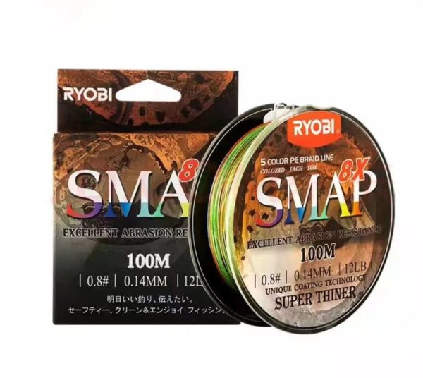 Ryobi SMAP x8 Braid 100m Multicolor