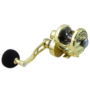 NEXT HD Overhead Jigging Reel Lever Drag – Gold / Gunsmoke