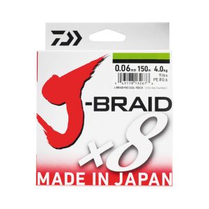 DAIWA ΝΗΜΑ J BRAID X8 ΠΟΛΥΧΡΩΜΟ 0.16mm / PE 1.2 - 9,0 KG / 300m